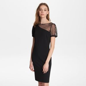 Karl Lagerfeld Puff Sleeve Sheath Dress